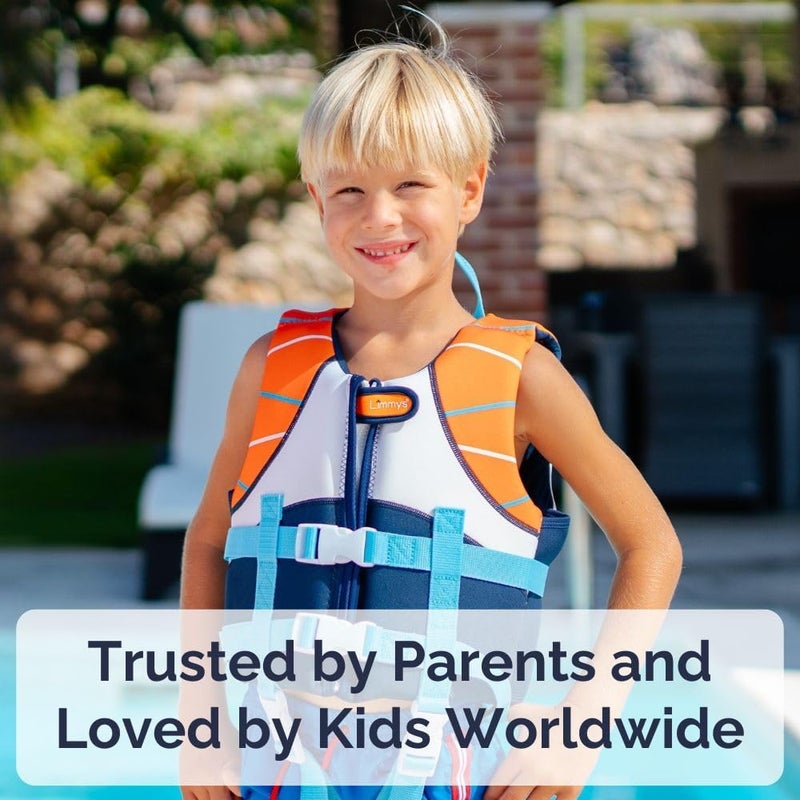 Limmys Premium Kids Swim Vest – Toddler Swim Jacket and Buoyancy Swimming Aid – Modern Design Swimming Vest for Boys and Girls – Innovative Safety-First Features - Image 2
